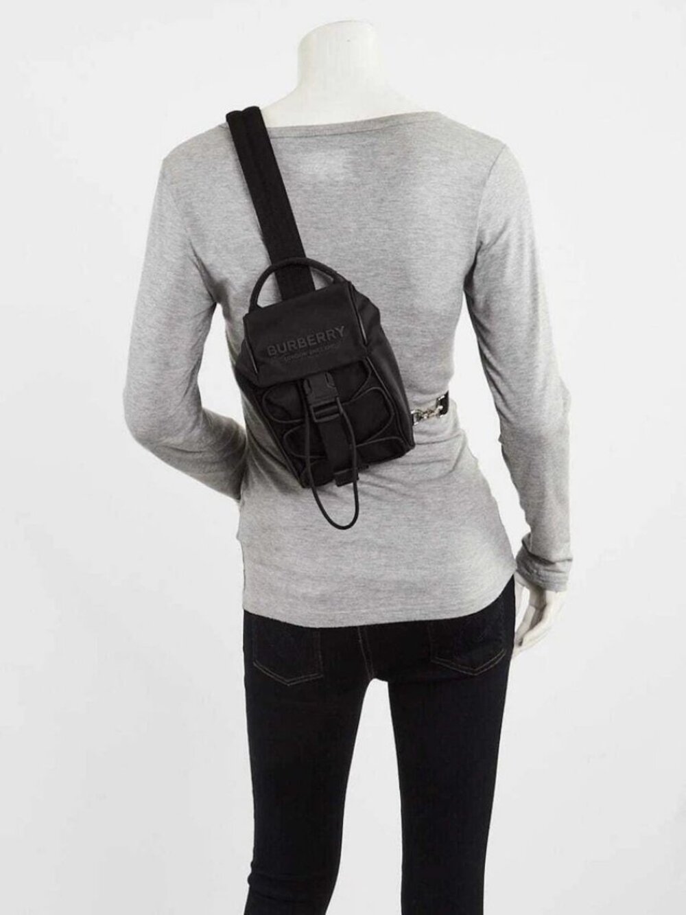 Burberry Black Nylon Murray Crossbody Sling Bag